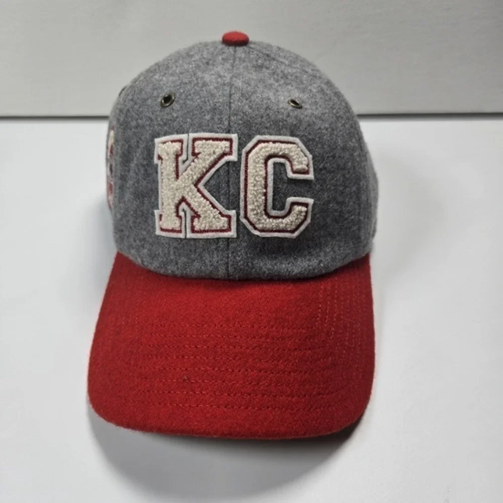 KANSAS CITY CHIEFS STONEY CLOVER LANE X '47 CLEAN Up Red Gray‎ Hat NFL Football